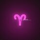 Aries Zodiac Neon Sign