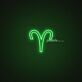 Aries Zodiac Neon Sign