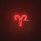 Aries Zodiac Neon Sign