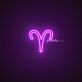 Aries Zodiac Neon Sign