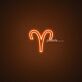 Aries Zodiac Neon Sign