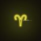 Aries Zodiac Neon Sign