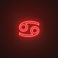Cancer Zodiac Neon Sign