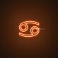 Cancer Zodiac Neon Sign