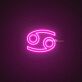 Cancer Zodiac Neon Sign