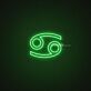 Cancer Zodiac Neon Sign