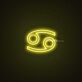 Cancer Zodiac Neon Sign