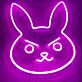 Dva Bunny Neon Sign