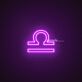 Libra Zodiac Neon Sign