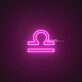 Libra Zodiac Neon Sign