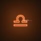 Libra Zodiac Neon Sign