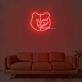 Monokuma Head Neon Sign