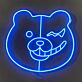 Monokuma Head Neon Sign