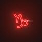 Capricorn Zodiac Neon Sign