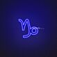 Capricorn Zodiac Neon Sign