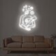 Umarmung mit Planeten und Sternen LED-Neonschild