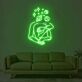 Umarmung mit Planeten und Sternen LED-Neonschild