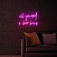all you need is brows LED-Neonschild für Beauty Studio