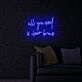 all you need is brows LED-Neonschild für Beauty Studio