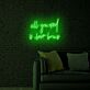 all you need is brows LED-Neonschild für Beauty Studio