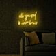 all you need is brows LED-Neonschild für Beauty Studio
