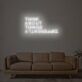 Think About Things Differently Neon Sign