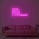 Think About Things Differently Neon Sign