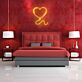 Herzballon LED-Neonschild Wohnzimmer Schlafzimmer