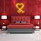 Herzballon LED-Neonschild Wohnzimmer Schlafzimmer