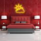 Sonne und Wolke LED-Neonschild Wohnzimmer Kinderzimmer