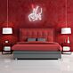Hand mit Lippen Geste LED-Neonschild Schlafzimmer