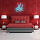Hand mit Lippen Geste LED-Neonschild Schlafzimmer