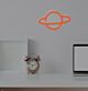 Planet mit Ring LED-Neonschild Wohnzimmer Kinderzimmer