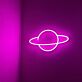 Planet mit Ring LED-Neonschild Wohnzimmer Kinderzimmer