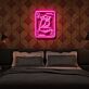 Spielkarte Dame LED-Neonschild für Schlafzimmer oder Bar