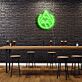 Bergsymbol mit Flamme LED-Neonschild für Bar und Café