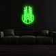 Sagrada Familia Silhouette LED-Neonschild für Wohnzimmer oder Bar