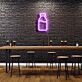 Flaschenform LED-Neonschild für Bar und Cafe