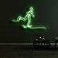 Skateboardfahrer LED-Neonschild Wohnzimmer Jugendzimmer