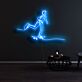 Skateboardfahrer LED-Neonschild Wohnzimmer Jugendzimmer