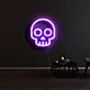 Totenkopf LED-Neonschild für Bar und Gaming Raum