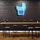 Asia-Nudelbox mit Essstäbchen LED-Neonschild für Bar und Restaurant