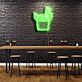 Asia-Nudelbox mit Essstäbchen LED-Neonschild für Bar und Restaurant
