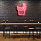 Asia-Nudelbox mit Essstäbchen LED-Neonschild für Bar und Restaurant