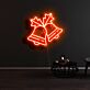 Weihnachtsglocken LED-Neonschild Wohnzimmer Weihnachtsdekoration