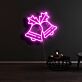 Weihnachtsglocken LED-Neonschild Wohnzimmer Weihnachtsdekoration