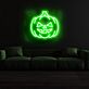 Halloween-Kürbis als LED-Neonschild