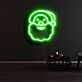Weihnachtsmannkopf LED-Neonschild Wohnzimmer Weihnachtsdekoration