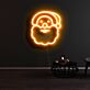 Weihnachtsmannkopf LED-Neonschild Wohnzimmer Weihnachtsdekoration