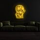 Comicfigur Katze-Roboter LED-Neonschild Wohnzimmer Kinderzimmer
